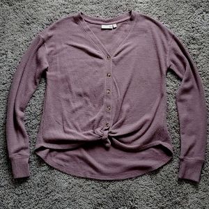 SO size XS waffle sweater